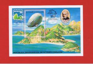 St.Thomas & Prince Islands #519 MNH OG Zeppelin  Free S/H