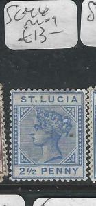 ST LUCIA  (P2705BB)  QV   2 1/2D     SG 46    MOG 