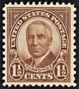 US 684 MNH VF 1-1/2 Cent Harding-Brown Full Face