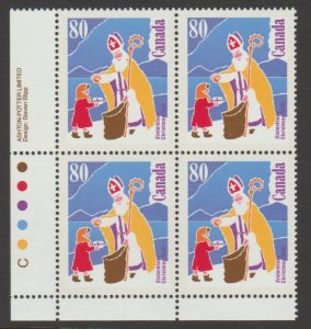 Canada 1341 Christmas 1991 - Plate Block LL - MNH