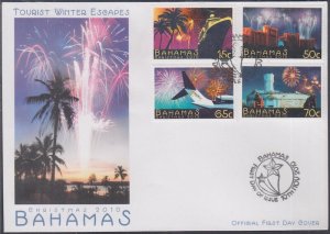 BAHAMAS # 1308-11 FDC with 4 STAMPS  for ATLANTIS RESORT in BAHAMAS