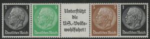 Germany Scott # 415 (2), 416, 418, label A8.3, mint nh, se-tenant, Mi# EGS1