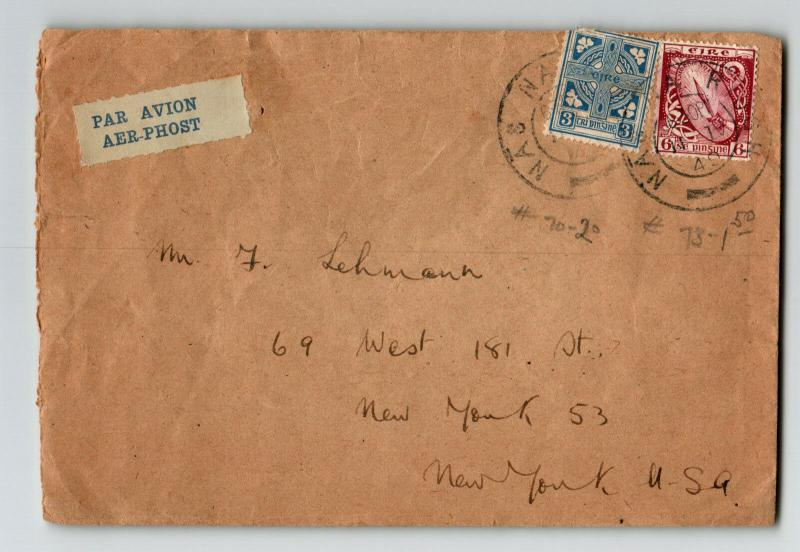 Ireland 1949 Airmail Cover to USA - Z13221