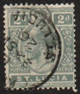 St. Lucia Sc #80 Used