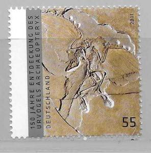 Germany 2635 150th Archaeopteryx Fossil single MNH