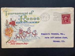 1908 Tournament of Roses Pasadena, CA Cacheted Cover