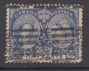 Canada Sc 60 used. 1897 50c ultra Jubilee