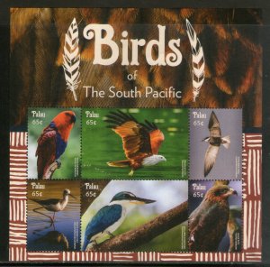 Palau 2015 Birds of South Pacific Parrot Wildlife Fauna Sc 1279 Sheetlet MNH # 9