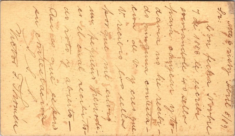 1889 Puerto Plata Dominican Republic Letter Postcard cover to Lisboa Portugal