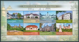 Hungary Architecture Stamps 2020 MNH Palaces Part II Castles 8v M/S