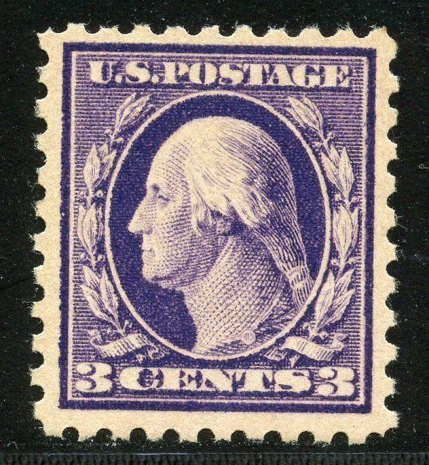 UNITED STATES  SCOTT#464 3c WASHINGTON  VF/XF   MINT HINGED FULL ORIGINAL GUM