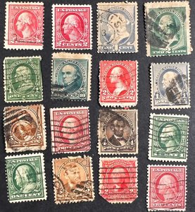 US LOT Used - A few older stamps most w/faults [R1237]