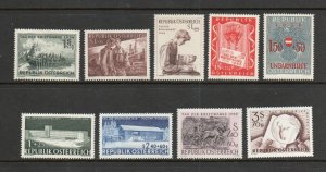 Austria - Sc# B294 - B302 MNH       -        Lot 0224050