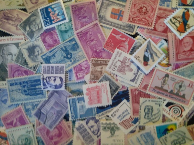 500 Unused Mint WW MNH Stamps 600k Hoard   97% Different! Vintage/Antique Dates