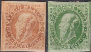 Mexico #33a-34a  Unused CV $3.75 (A18743)