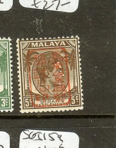 MALAYA JAPANESE OCCUPATION (P0304B)  STRAITS SETTLEMENTS 5C  SGJ150   MOG