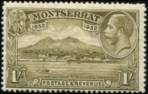 Montserrat SC# 82 New Plymouth & Harbor 1sh MH