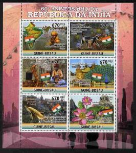 Guinea - Bissau 2011 60th Anniversary of India perf sheet...