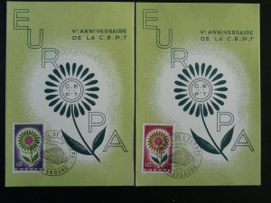 Europa Cept 1964 x2 maximum card 74990