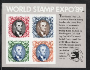 ALLY'S US Scott #2433 90c World Stamp Expo Souvenir Sheet MNH [W-39a c2]