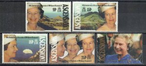 Ascension Stamp 531-535  - Queen Elizabeth Accession to the throne