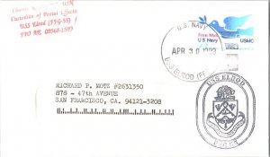 United States Ships US Navy - USMC Dove Peace Keepers Free Mail 1999 US Navy,...