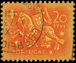 Portugal Scott #763 XF Used - 20ctvs Equestrian Seal-Well Centered