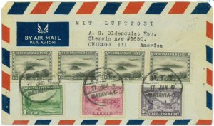 93717 - DUTCH INDIES  - POSTAL HISTORY - Airmail COVER   to USA 1947