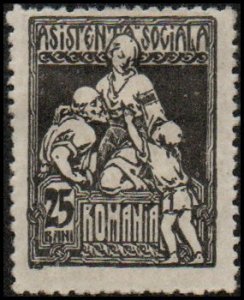 Romania RA14 - Mint-H - 25b Charity (1924) (cv $0.55)
