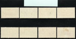 1946 Portugal Castles complete stamp set MH Sc# 662 669 