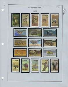 SOUTH WEST AFRICA ALMOST COMPLETE 1968-1989/ MINT 85% NH/LIGHTHOUSE BINDER/DUST 