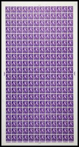 XN3 3d N.Ireland Regional 1CB Violet - Full sheet UNMOUNTED MINT