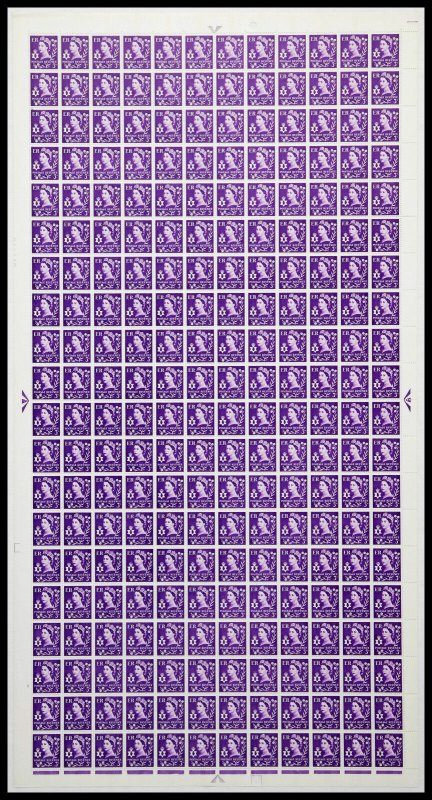 XN3 3d N.Ireland Regional 1CB Violet - Full sheet UNMOUNTED MINT