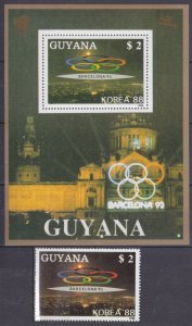 1989 Guyana 2497+B48 1992 Olympic Games in Barcelona 9,50 €