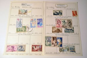 Lot of 85 Stamps on Approval sheets with big variety of mixed stamps