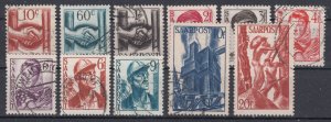 SAAR 1948 Sc#188-199 Mi#239-250 used (DR1422)