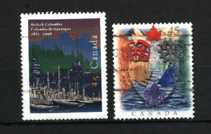 Canada #1613-14   -1    used VF 1996  PD