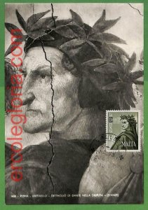 32582 - MALTA - MAXIMUM CARD - Dante, Writer-