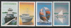 1986 Antigua - Sc 929-32 - MNH VF - 4 single - Boats