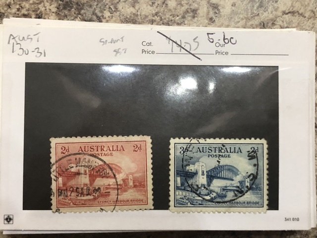 Old Australian Stamps in Stock Cards Some Mint Also Few Victoria Good Value