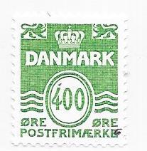 Denmark #1113   400o green     (MNH)  CV $1.75