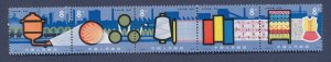 CHINA PRC - Scott 1405-1409a - MNH strip of five - Chemical Fiber Industry, 1978