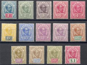 SARAWAK SCOTT# 36-47 39 42 VAR SG# 36-47 39a 42a MINT HINGED AS SHOWN MZH