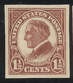 576  1 1/2c Imperf MNH  VF Centering