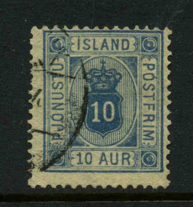 Iceland  Scott #O6 Facit #Tj6 Used