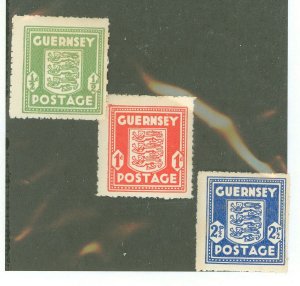 Guernsey #N1-3 Mint (NH) Single (Complete Set)