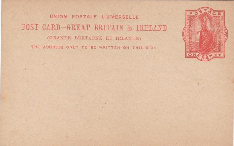 Queen Victoria 1d Prepaid Postcard Unused VGC