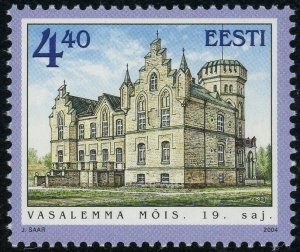 Estonia #490 Vasalemma Hall Manor 4.40K Postage Stamp 2004 Eesti MLH