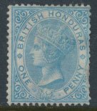 British Honduras SG 11 SC # 8 MH pale blue wmk Crown CC see scans and details