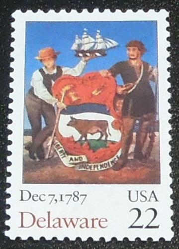 1987 22c Delaware Constitution Ratification Scott 2336 MNH